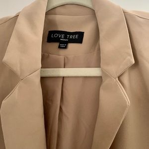 Tan boyfriend blazer